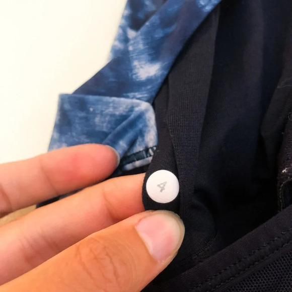 Lululemon Blue Printed Strappy Racerback Tank 4 - Picture 7 of 7